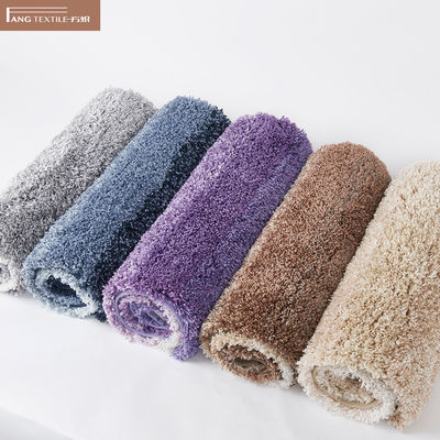 Multiple Gradient Brown Absorbent Fluffy Latex Tufted Bath Mat